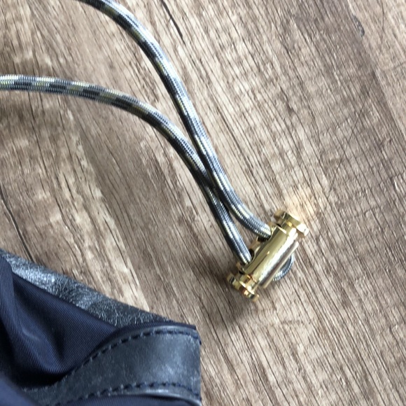 Tory Burch Navy Blue Nylon Cinched Tote Bag - Picture 4 of 14